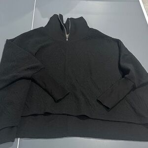 Buckle Black Cowl Neck Sweater